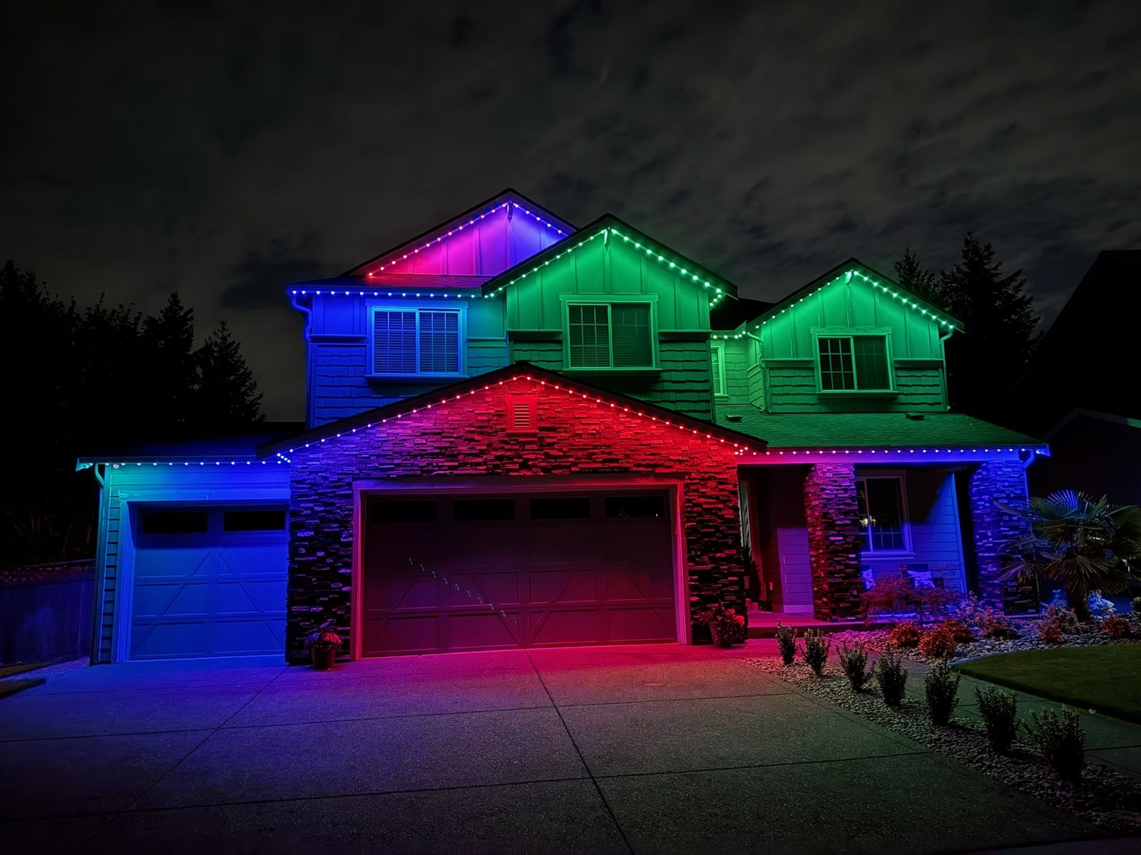 Rad Lighting WA permanent lighting project in Washington